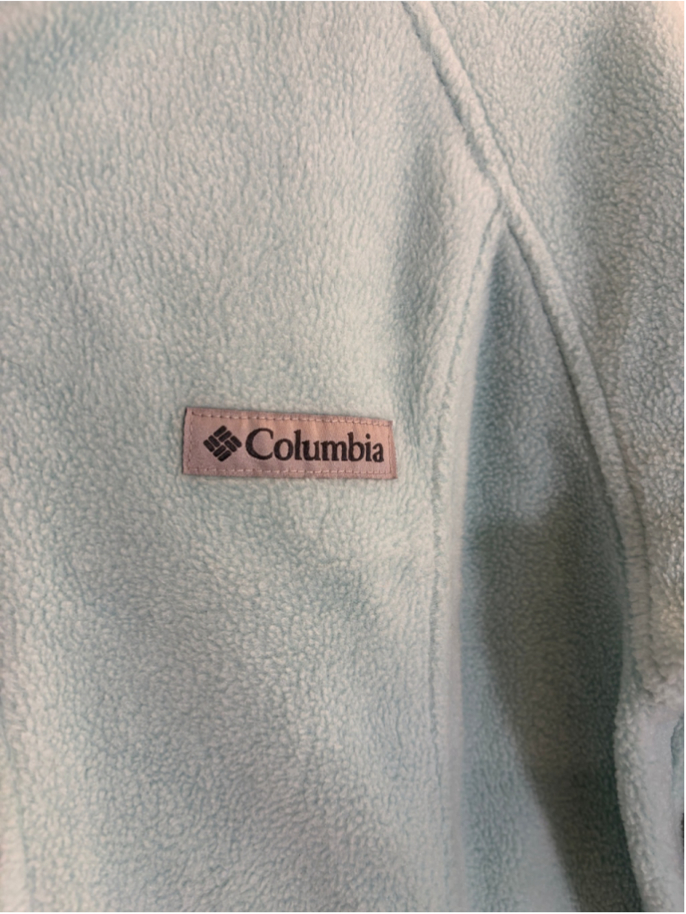Women's Columbia Fleece Jacket Size M Light Blue Full Zip - Picture 2 of 5